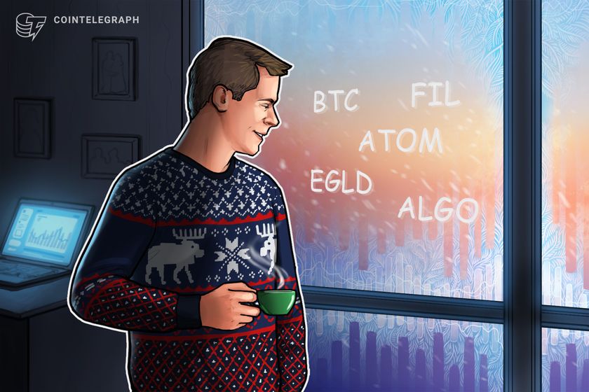 Bitcoin's 8-week win streak is in danger, but ATOM, FIL, EGLD, and ALGO don't care